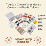 Recheargeable Lantern Kit & Diy Mosaic Lamp Home Kit